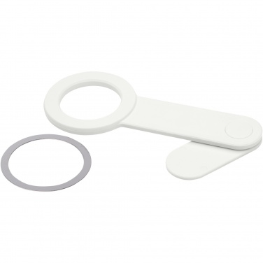 Logo trade promotional merchandise picture of: Hook recycled plastic desktop phone holder