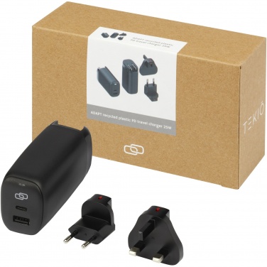 Logo trade promotional products picture of: ADAPT 25W recycled plastic PD travel charger