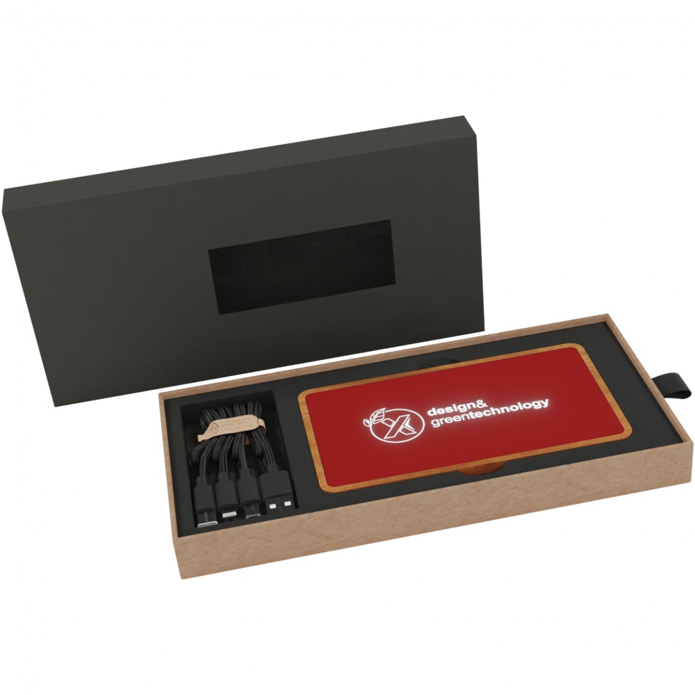 Logotrade business gifts photo of: SCX.design P36 5000 mAh light-up wireless power bank