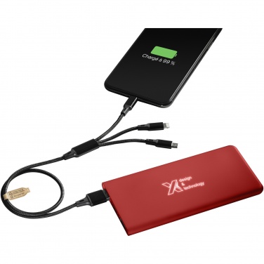 Logo trade promotional giveaways image of: SCX.design P15 light-up 5000 mAh power bank