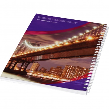 Logo trade advertising product photo of: Desk-Mate® A4 spiral notebook with printed back cover