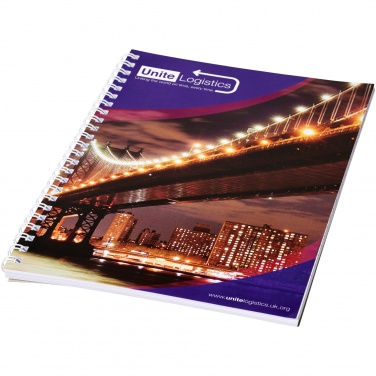 Logotrade promotional merchandise picture of: Desk-Mate® A4 spiral notebook with printed back cover