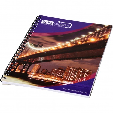 Logo trade promotional items picture of: Desk-Mate® A4 spiral notebook with printed back cover
