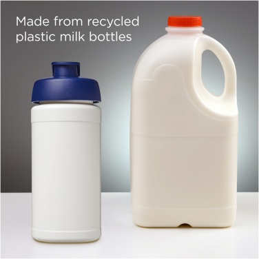 Logotrade advertising products photo of: Baseline 500 ml recycled sport bottle with flip lid