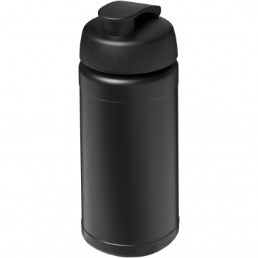 Logotrade corporate gift image of: Baseline 500 ml recycled sport bottle with flip lid