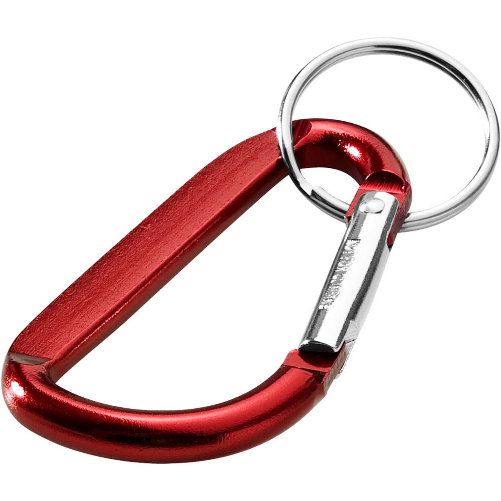 Logotrade promotional item picture of: Timor RCS recycled aluminium carabiner keychain