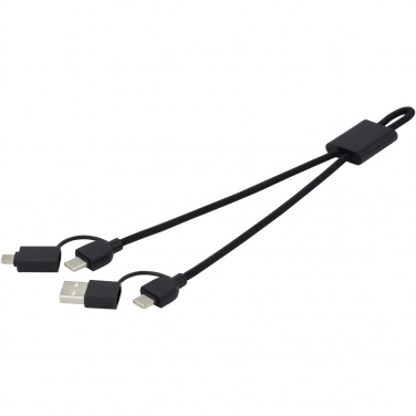 Logotrade business gift image of: Connect 6-in-1 RCS recycled aluminium 45W quick charge & data transfer cable