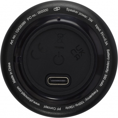 Logo trade promotional gift photo of: Rise 3W RCS recycled aluminium Bluetooth® mini speaker 