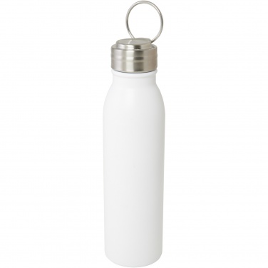 Logotrade promotional gift picture of: Harper 700 ml RCS certified stainless steel water bottle with metal loop