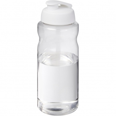 Logo trade promotional merchandise image of: H2O Active® Big Base 1 litre flip lid sport bottle