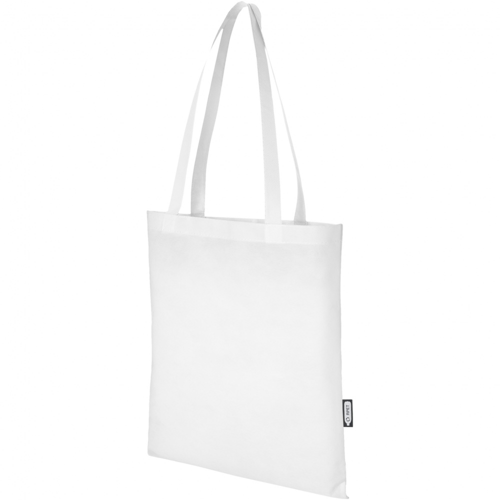 Logotrade promotional item picture of: Zeus GRS recycled non-woven convention tote bag 6L