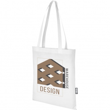 Logo trade promotional gifts image of: Zeus GRS recycled non-woven convention tote bag 6L