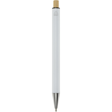Logo trade corporate gift photo of: Cyrus recycled aluminium ballpoint pen (black ink)