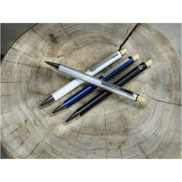 Logo trade promotional gifts image of: Cyrus recycled aluminium ballpoint pen (black ink)