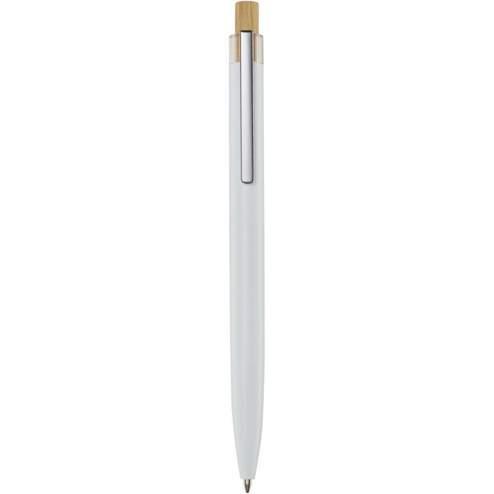 Logo trade advertising products image of: Nooshin recycled aluminium ballpoint pen  (blue ink)