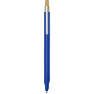 Logo trade advertising product photo of: Nooshin recycled aluminium ballpoint pen (black ink)