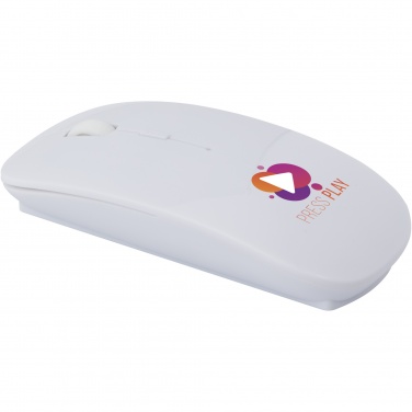 Logo trade business gift photo of: Menlo RCS recycled plastic wireless mouse 