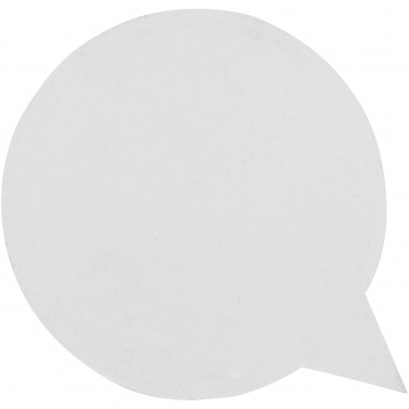 Logo trade promotional gift photo of: Sticky-Mate® speech bubble-shaped recycled sticky notes