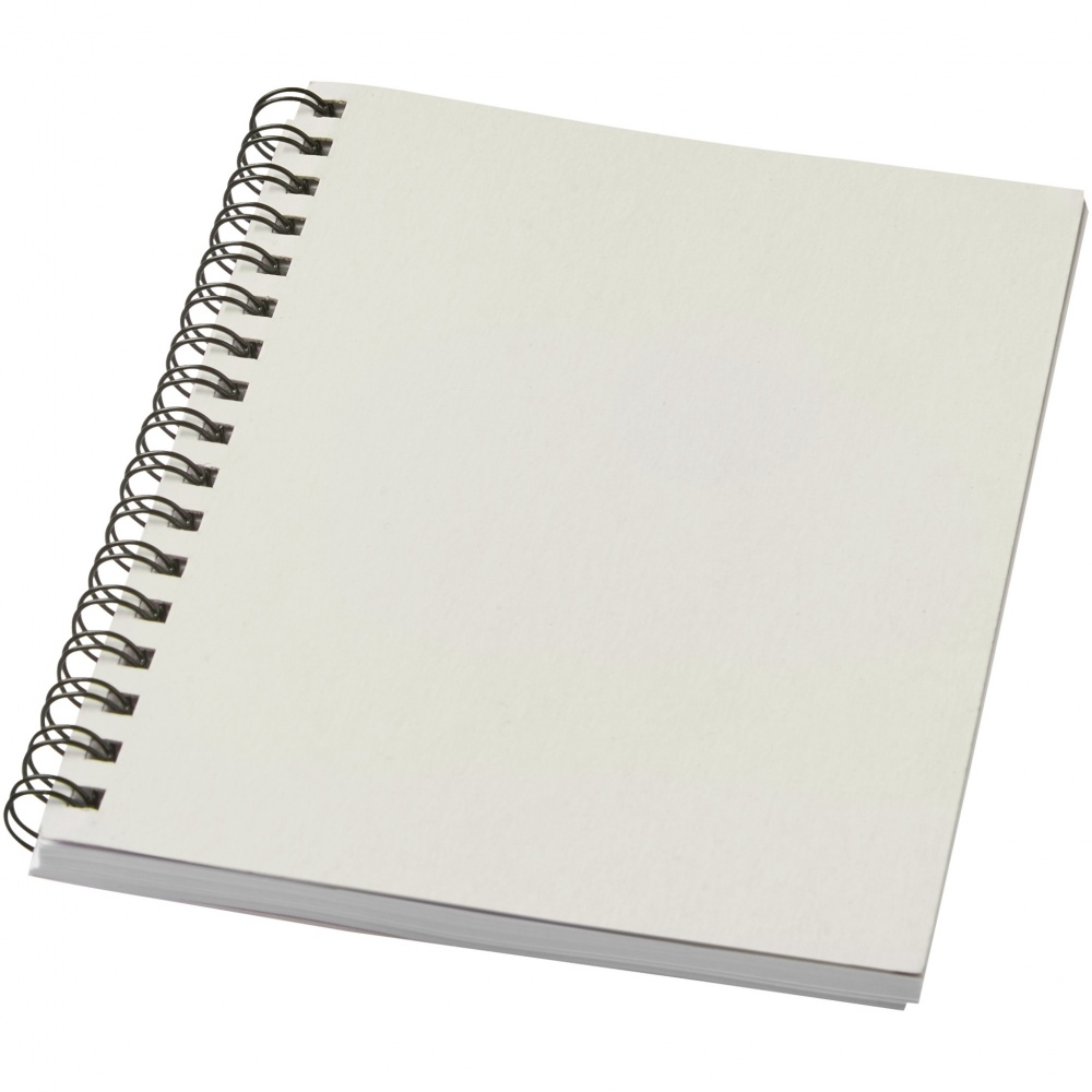 Logo trade promotional merchandise image of: Desk-Mate® A6 colour spiral notebook