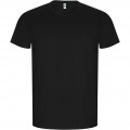 Golden short sleeve men's t-shirt, Solid black