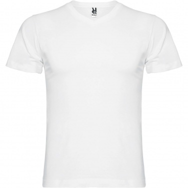 Logo trade business gifts image of: Samoyedo short sleeve men's v-neck t-shirt