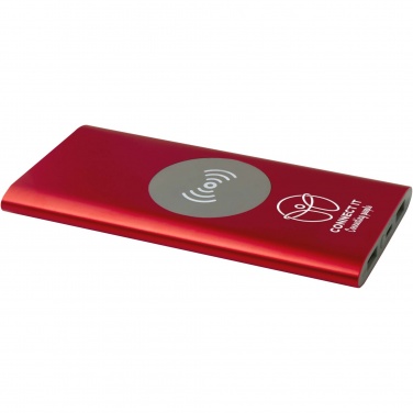 Logo trade promotional items picture of: Juice 8000 mAh Type-C recycled aluminium wireless power bank
