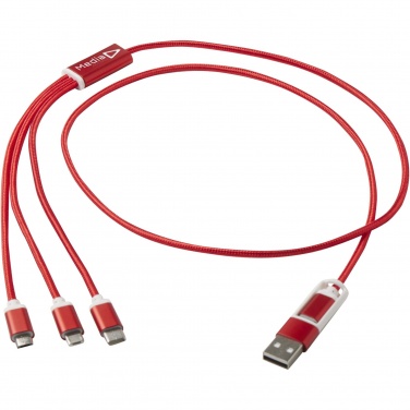 Logotrade corporate gift picture of: Versatile 5-1 recycled aluminium charging cable