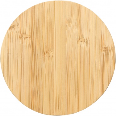 Logo trade corporate gifts image of: Essence 15W bamboo wireless charging pad