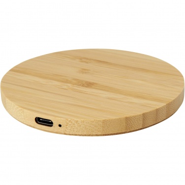 Logotrade promotional giveaway picture of: Essence 15W bamboo wireless charging pad