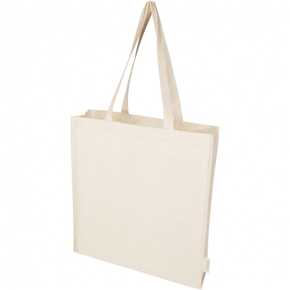 Logo trade advertising products picture of: Orissa 180 g/m² organic full gusset tote bag 14L