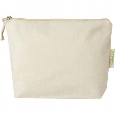 Logo trade promotional item photo of: Orissa 180 g/m² organic toiletry bag 1L