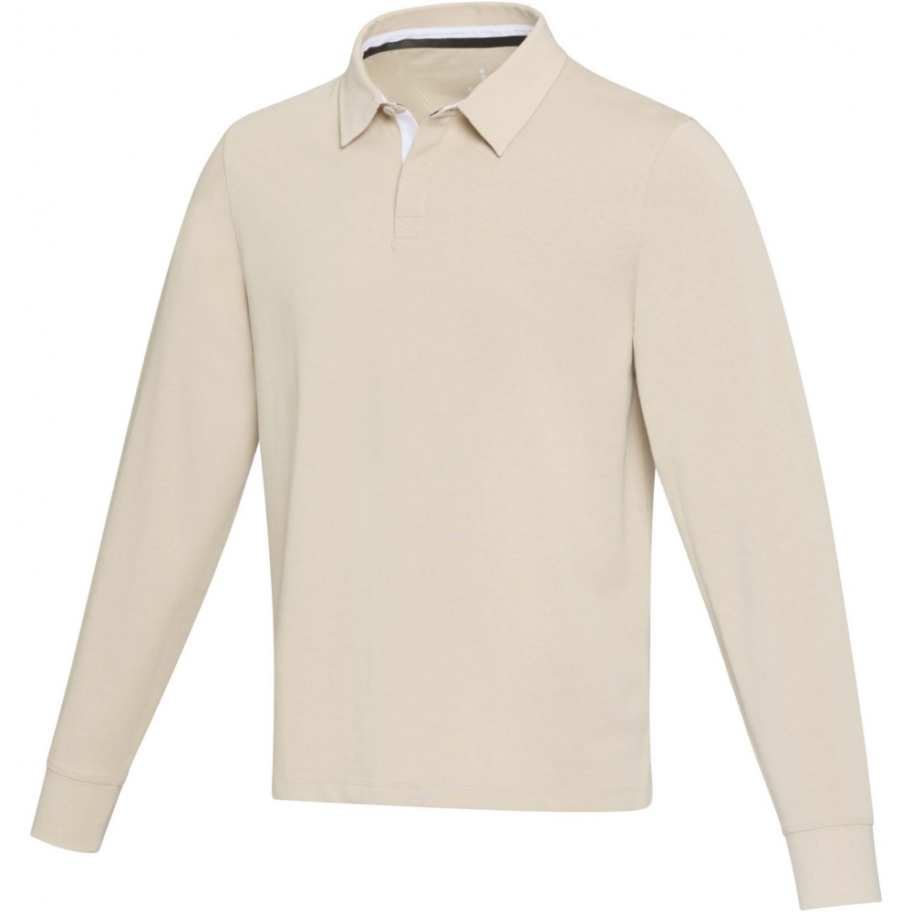 Logo trade promotional items picture of: Clyde unisex organic rugby polo sweatshirt
