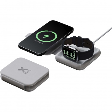 Logotrade promotional products photo of: Xtorm XWF21 15W foldable 2-in-1 wireless travel charger