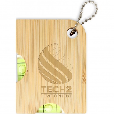 Logo trade promotional gift photo of: Levo bamboo bottle opener with level 