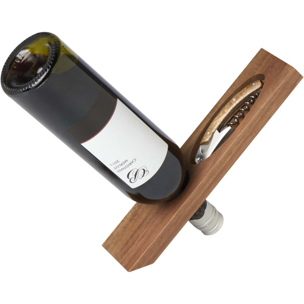 Logo trade promotional giveaway photo of: Vino wine holder set 