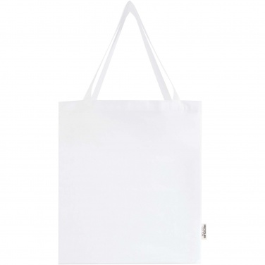 Logotrade promotional item picture of: Madras 140 g/m² GRS recycled cotton gusset tote bag