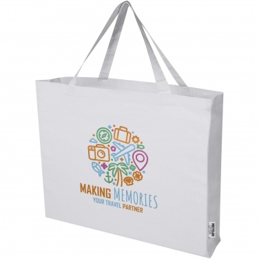Logo trade corporate gifts image of: Odessa 220 g/m² GRS recycled cotton large tote bag