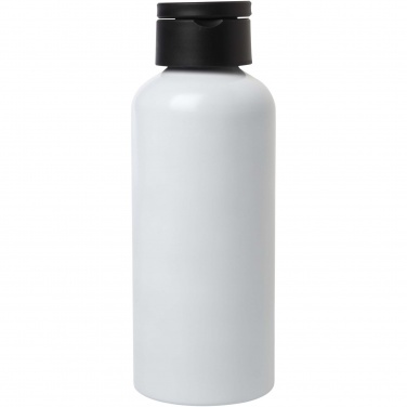 Logo trade promotional giveaway photo of: Trinity 600 ml RCS certified recycled aluminium water bottle with RPET lid