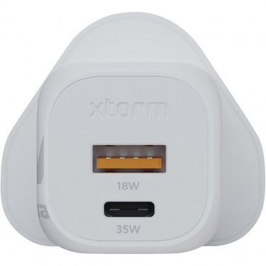 Logotrade promotional merchandise picture of: Xtorm XEC035 GaN² Ultra 35W wall charger - UK plug