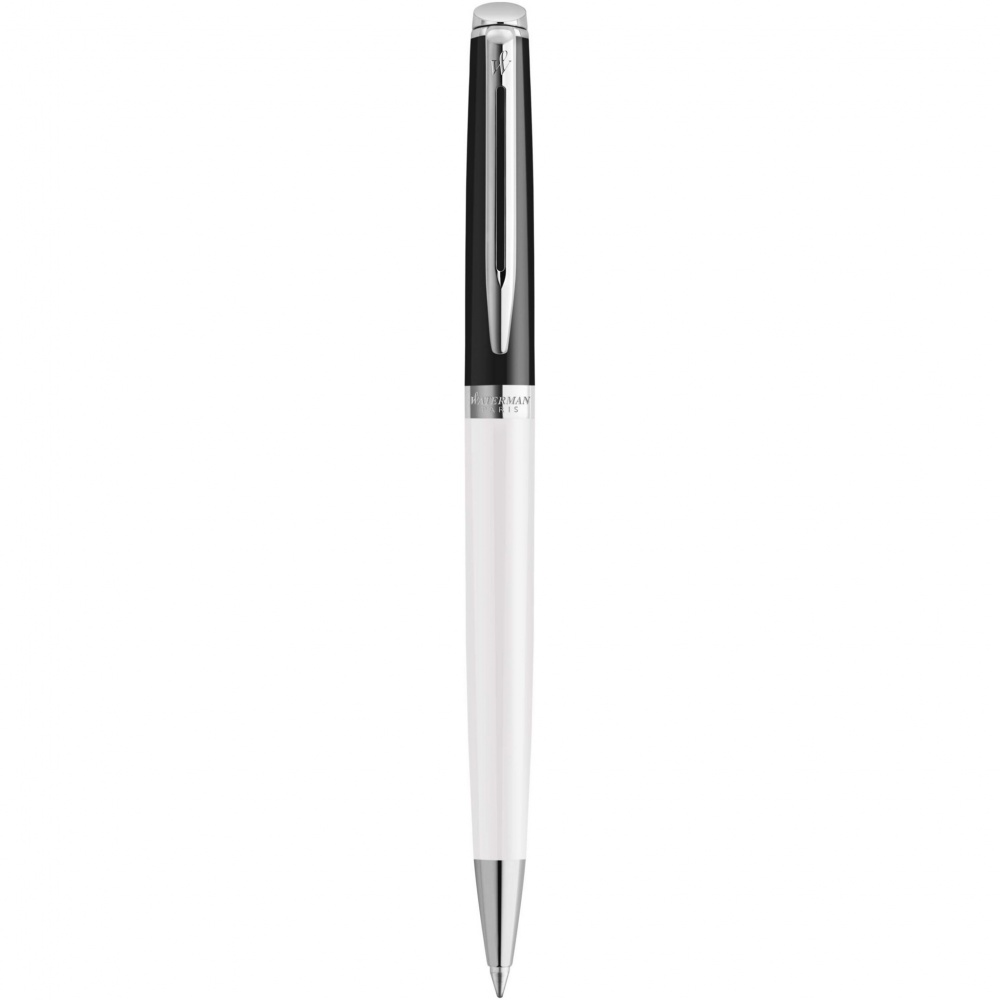 Logotrade promotional merchandise photo of: Hemisphere colour blocking ballpoint pen with palladium trim