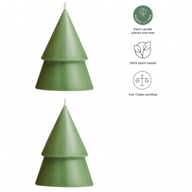 Logo trade promotional product photo of: Originalhome Xmas tree candle set of 2 - M