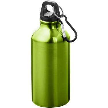Logotrade promotional gift image of: Oregon 400 ml aluminium water bottle with carabiner