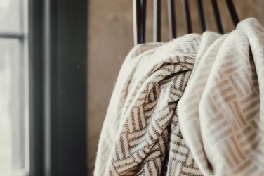 Logo trade corporate gifts picture of: VINGA Lenox blanket