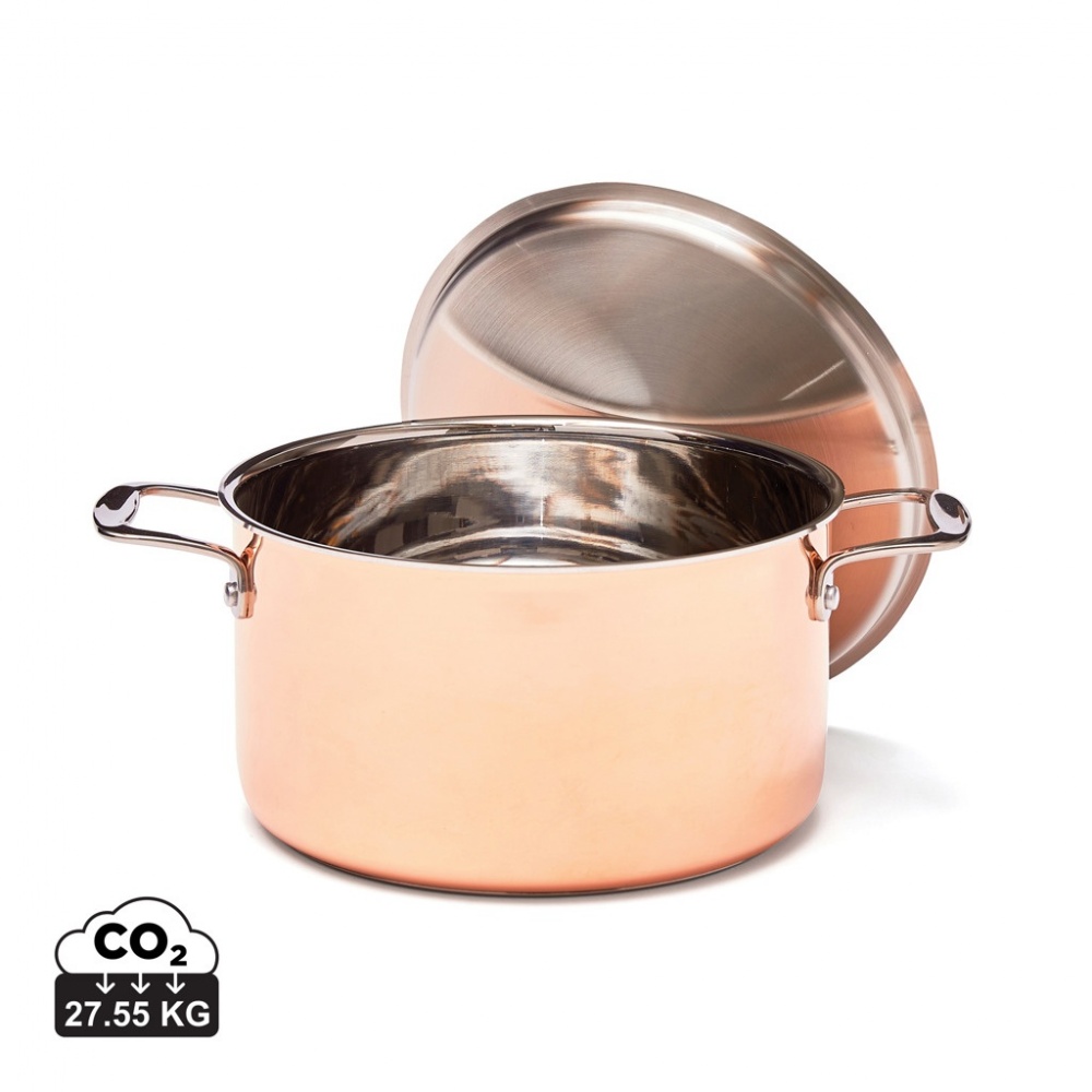 Logo trade advertising product photo of: VINGA Baron copper saucepan