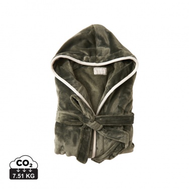 Logo trade business gift photo of: VINGA Louis luxury plush GRS RPET robe size S-M