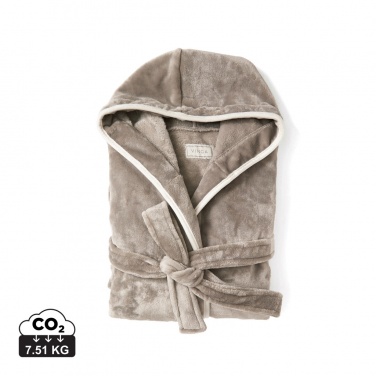 Logo trade promotional giveaway photo of: VINGA Louis luxury plush GRS RPET robe size S-M