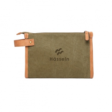 Logotrade promotional product picture of: VINGA Bosler GRS recycled canvas toiletry bag