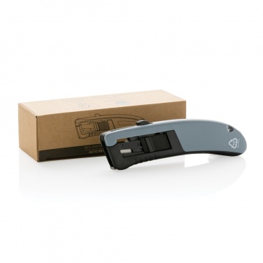 Logo trade business gift photo of: RCS certified recycled plastic Auto retract safety knife