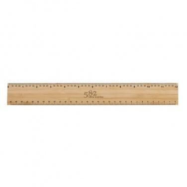 Logotrade advertising product picture of: Timberson extra thick 30cm double sided bamboo ruler