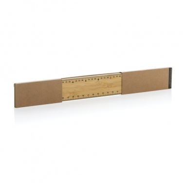 Logotrade corporate gift image of: Timberson extra thick 30cm double sided bamboo ruler